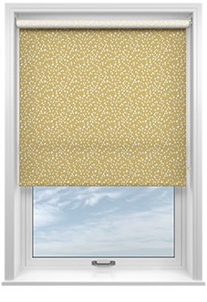 Dots and Spots, Canary Yellow - Roller Blind